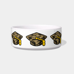 Graduation Cap Khaki Camo Bowl