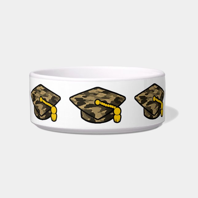 Graduation Cap Khaki Camo Bowl (Front)