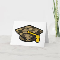 Graduation Cap Khaki Camo