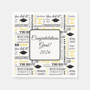 Graduation Cap Napkins