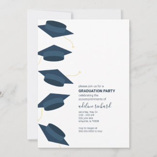 Graduation Cap Party Invitation
