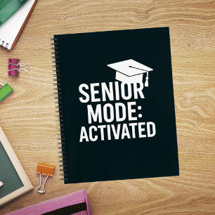 Graduation cap quote funny notebook