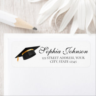 Graduation Cap Return Address
