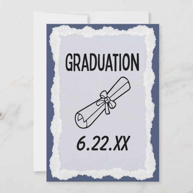Graduation Cap Save The Date Party Event (Front)