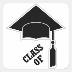 Graduation Cap Square Sticker