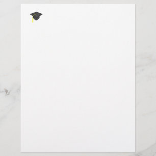 Graduation Cap Stationery or Letterhead