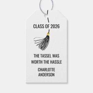 Graduation Cap Tassel Paper Gift Tags