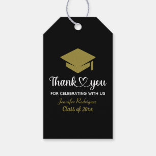 Graduation Cap Thank You Grad Love And Thanks Gift Tags