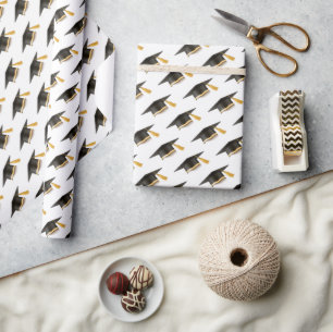 Graduation Caps Wrapping Paper