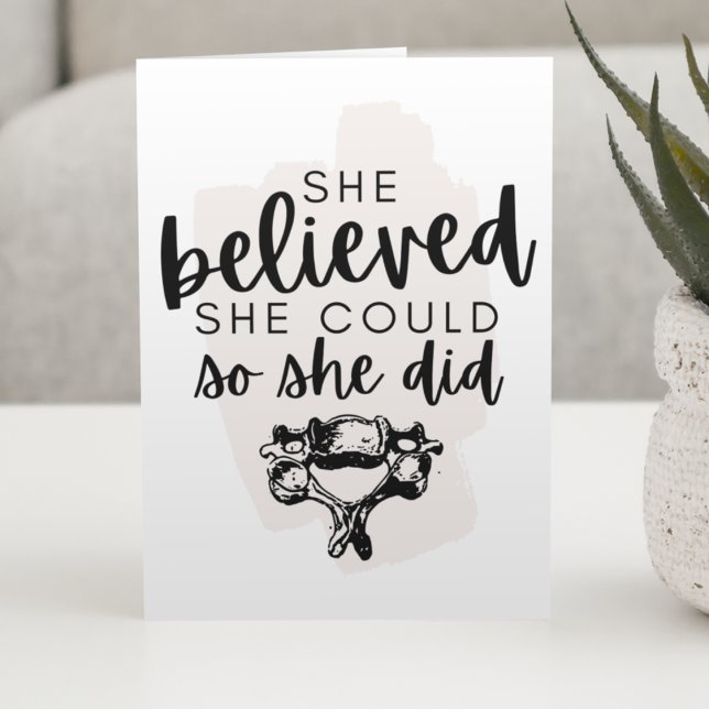 Graduation Card, Chiropractic Graduation Card,  Card (Creator Uploaded)