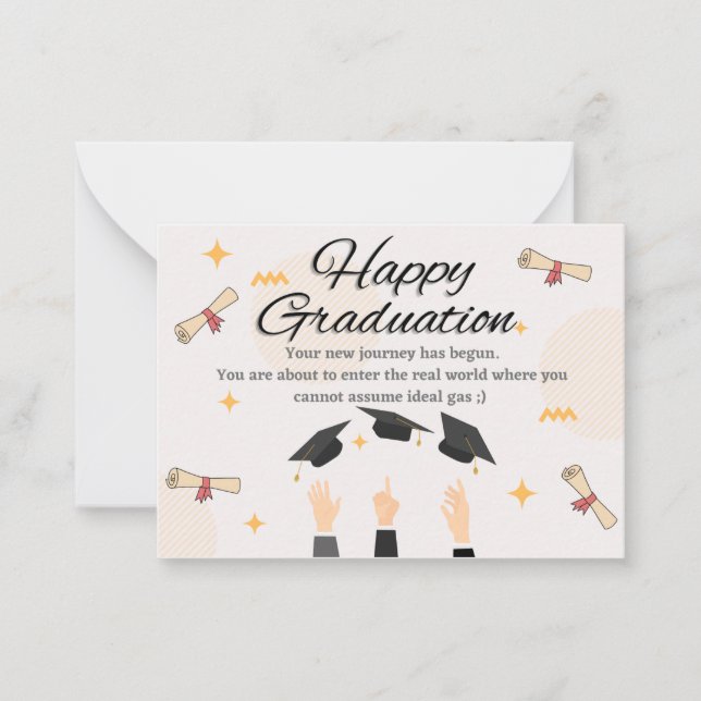 Graduation Card for Chemical Engineering Graduate (Front)