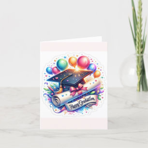 Graduation card, graduate, congratulations, congra thank you card