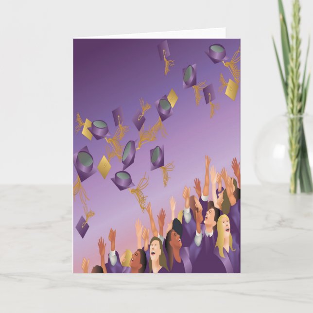 Graduation Card-Purple Card (Front)