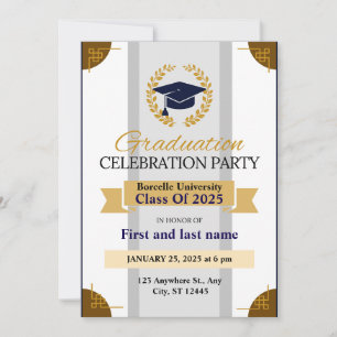 GRADUATION CELEBRATION PARTY INVITATION