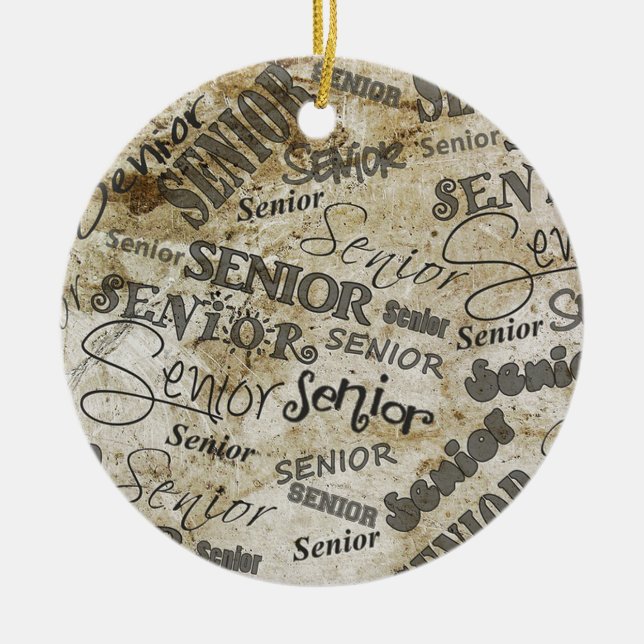 graduation ceramic tree decoration (Front)