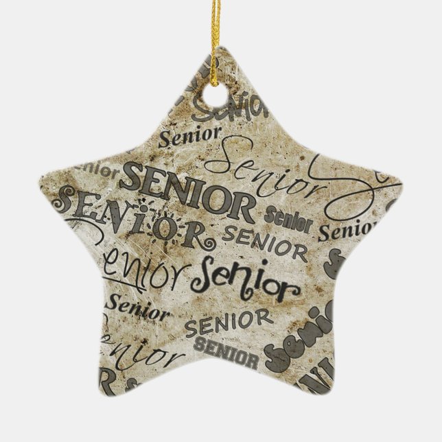 graduation ceramic tree decoration (Front)