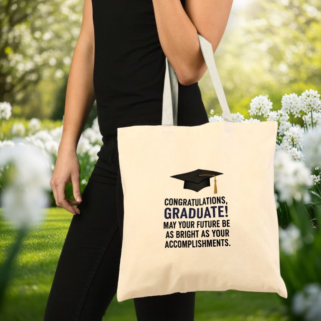 Graduation Cheers Tote Bag – Beige  (Creator Uploaded)