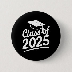 Graduation Cl Of 2025 - Senior 2025  6 Cm Round Badge