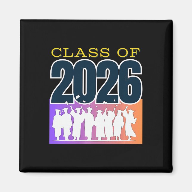 Graduation Cl Of 2026 Premium Tri-blend  Magnet (Front)