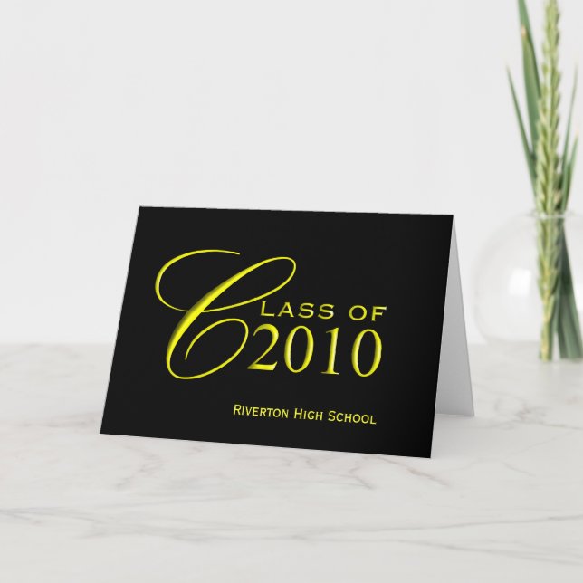 Graduation Class of 2010 - School Colours Cards (Front)