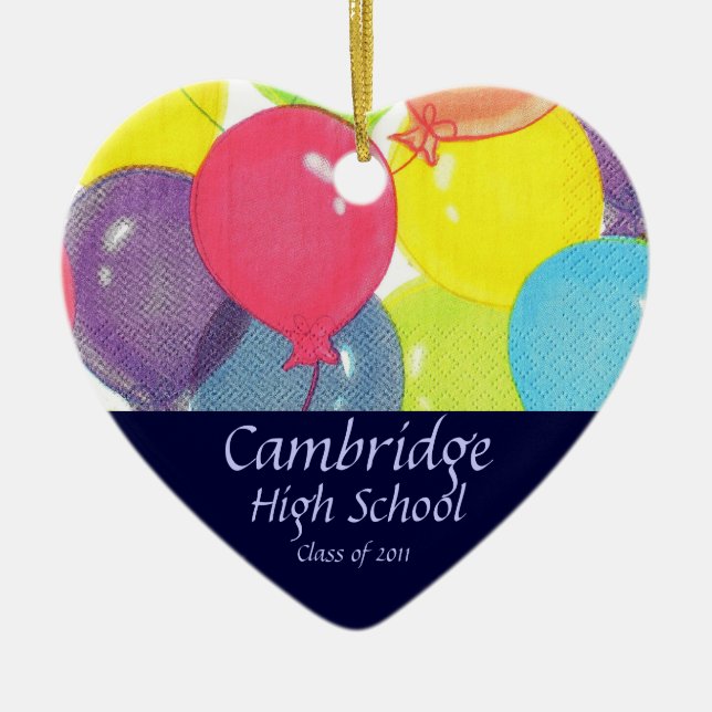 Graduation Class of 2011 Keepsake Ceramic Tree Decoration (Front)