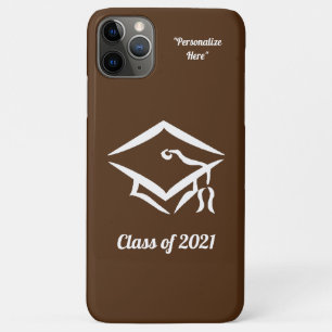 Graduation Class of 2021 BRNWHT Case-Mate iPhone Case