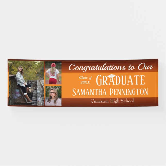 Graduation Class of 2021 Photo Collage Banner (Horizontal)