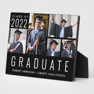 Graduation Class of 2022 5 Photo Black Plaque
