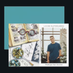 Graduation Class of 2022 Environmental Science<br><div class="desc">Graduation Class of 2022 Medical Environmental Science Forestry Agriculture Grad Photo Announcement features a watercolor illustration of a biologist workplace which includes glasses, books, laboratory petri dishes, microbes, pipette, viruses and more. The text "Grad", your qualification, name, year of qualification and location of study. Personalise by editing the text in...</div>