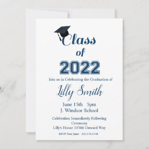 Graduation, Class of 2022 Invitation