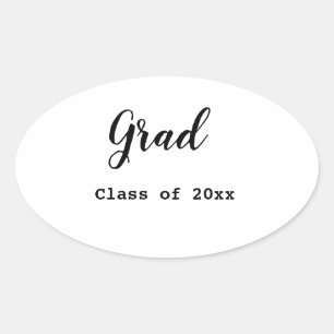 Graduation class of 2023 congratulation add your n oval sticker