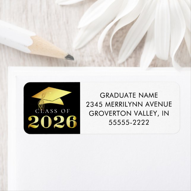 Graduation Class of 2023 Elegant Black Gold Foil (Insitu)