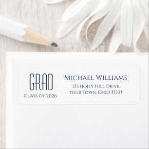 Graduation Class of 2023 Minimalist Return Address