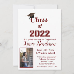 Graduation, Class of 2023, Photo Invitation