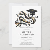 Graduation Class of 2024 illustration Grad Party