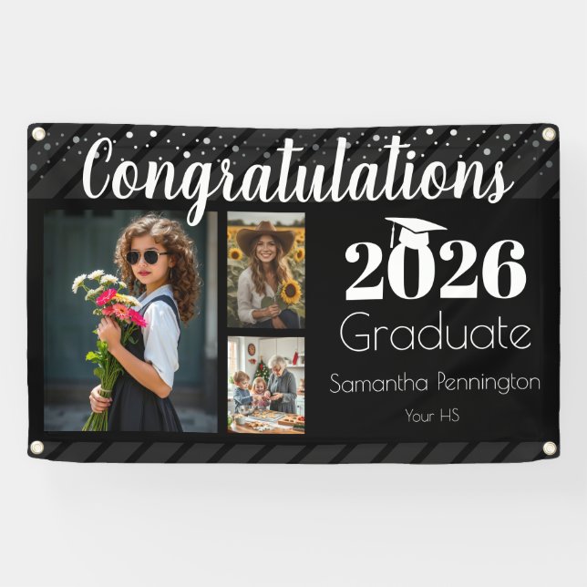 Graduation Class of 2024 Photo Collage Banner (Horizontal)