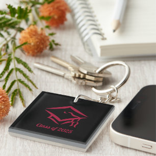 Graduation Class of 2025 BLKDKRD Customise Year Key Ring