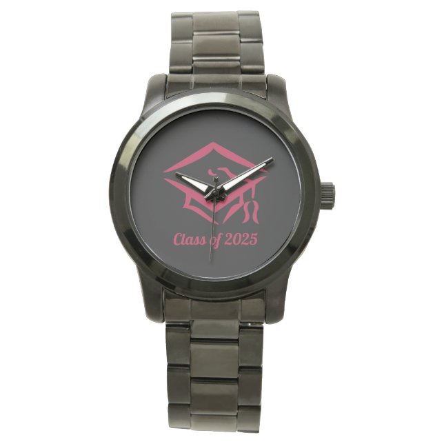 Graduation Class of 2025 BLKDKRD Customise Year Watch (Front)