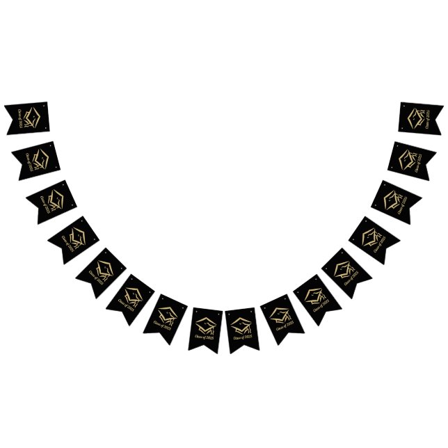 Graduation Class of 2025 BLKVMG Customise Year Bunting (All)