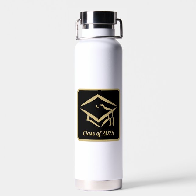 Graduation Class of 2025 BLKVMG Customise Year Water Bottle (Back)