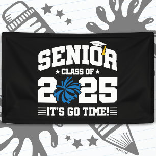 Graduation Class of 2025 Cheerleader Cheer Senior Banner