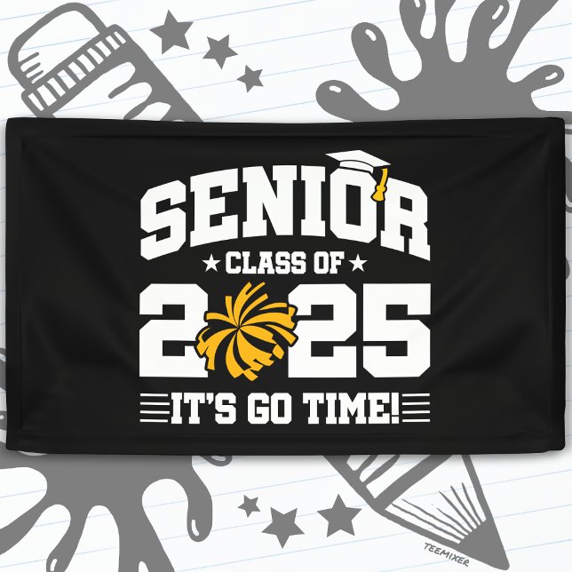 Graduation Class of 2025 Cheerleader Cheer Senior Banner (Creator Uploaded)
