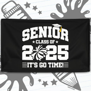 Graduation Class of 2025 Cheerleader Cheer Senior Banner