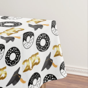 Graduation Class of 2025 Doughnuts and Degrees Mod Tablecloth