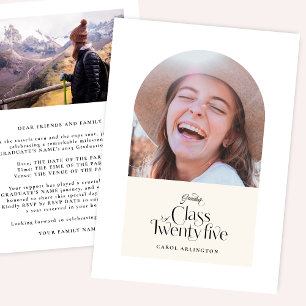 Graduation Class of 2025 Elegant Customisable Invitation