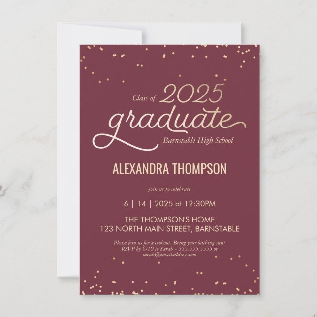 Graduation Class of 2025 Invitation (Front)