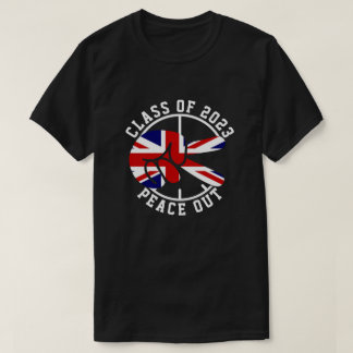 Graduation Class Of 2025 Peace Out UK Graduate  T-Shirt