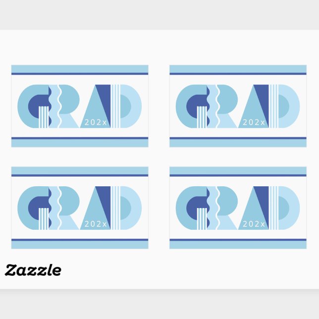 Graduation class of 2026 blue gift  rectangular sticker (Creator Uploaded)