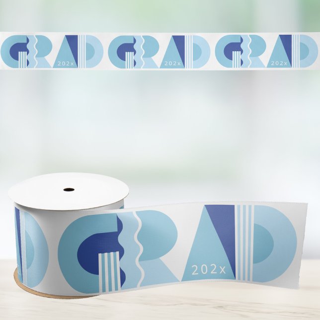 Graduation class of 2026 blue gift wrapping  satin ribbon (Creator Uploaded)