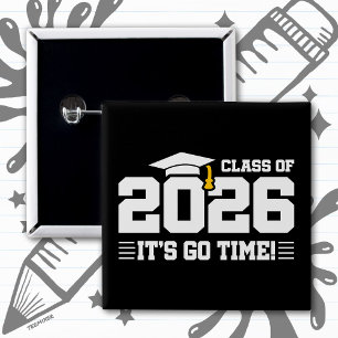 Graduation Class of 2026 Graduate Senior 2026 15 Cm Square Badge